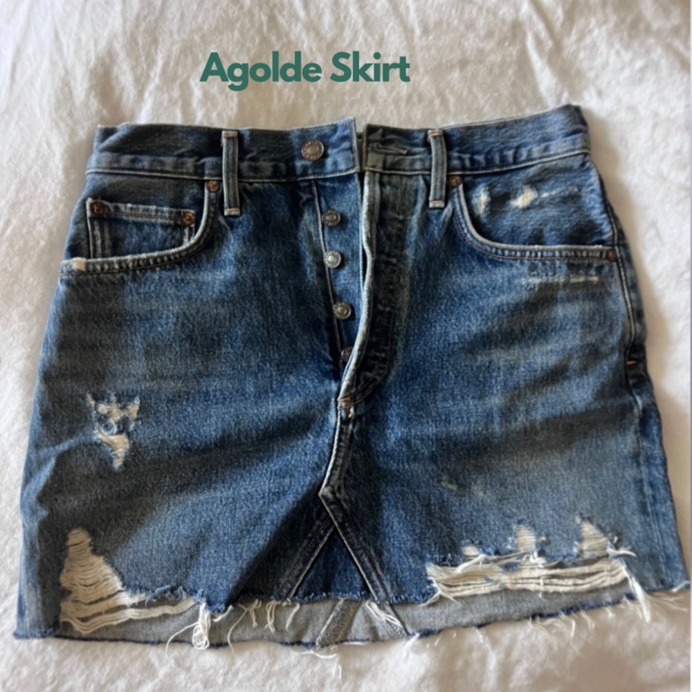 Jean agolde skirt size 26
